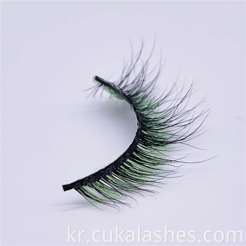 Green Cat Eye Eyelash Extension